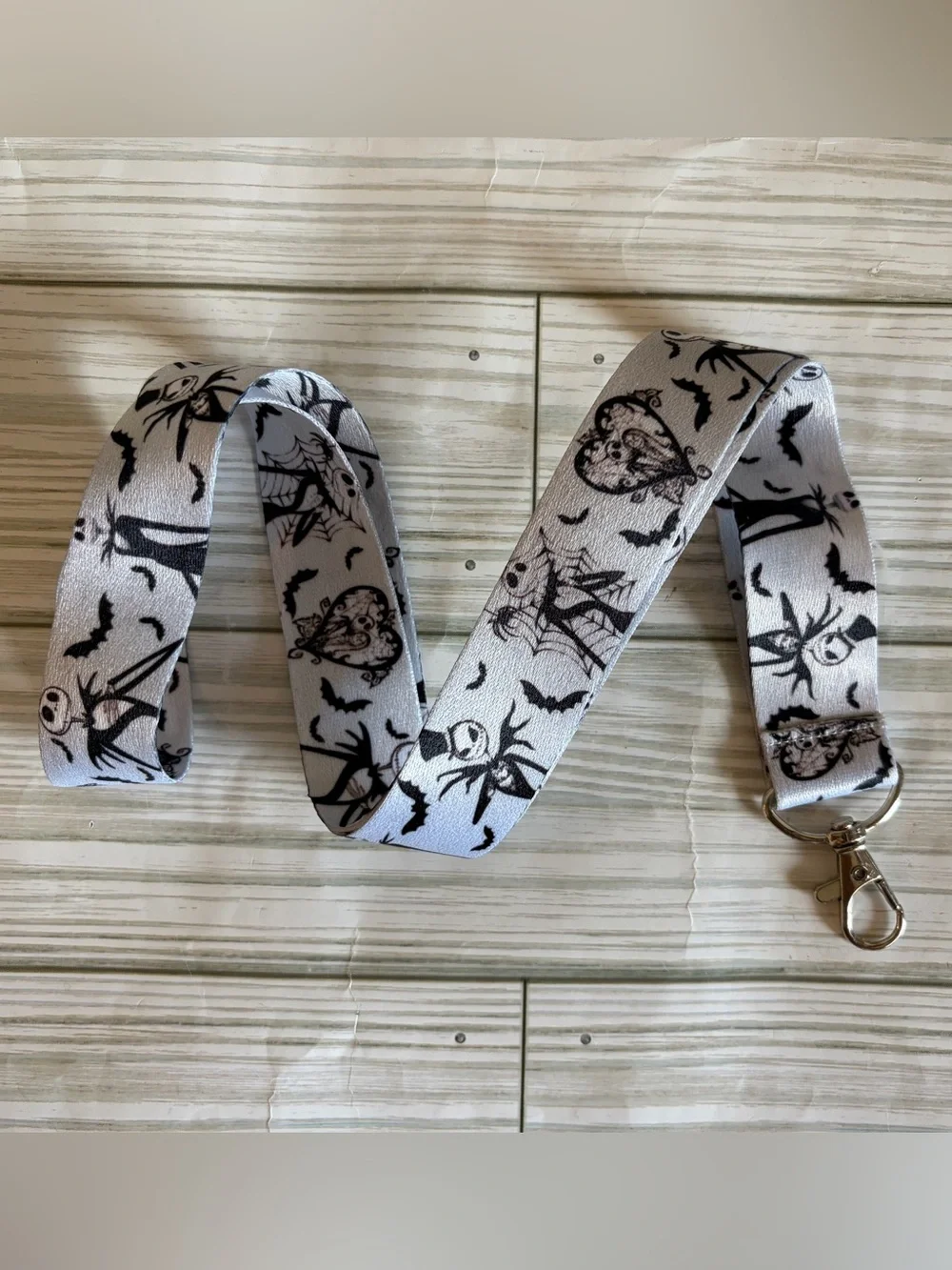 NWOT🎃Disney Nightmare Before Christmas Satin Lanyard
